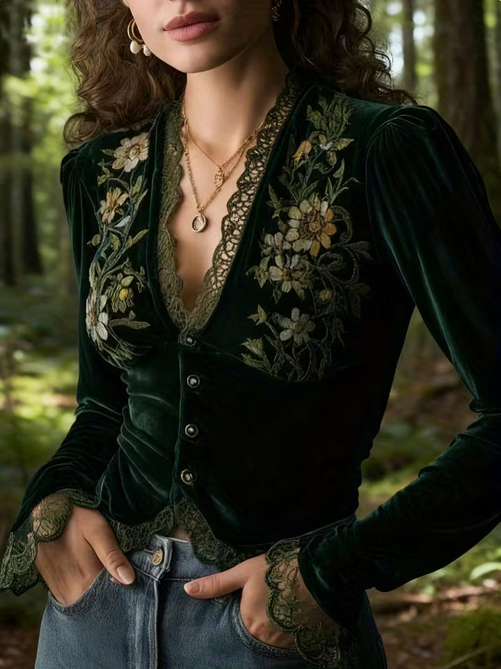 Laiza™ - Floral Embroidered Top