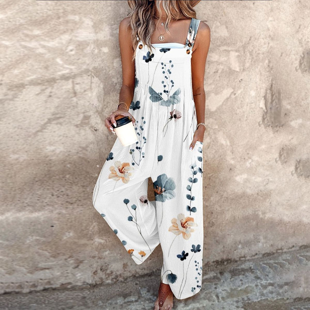Comfortable Printed Overall