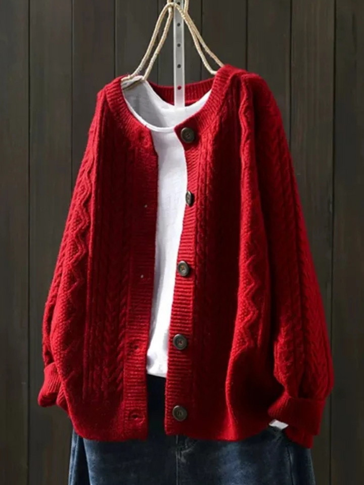 Jane™ - Comfy Cable Cardigan