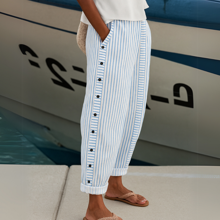 Reba™ - Comfortable Striped Casual Trousers