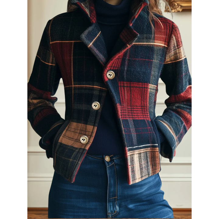 Jenny™ - Classic Plaid Warm Jacket