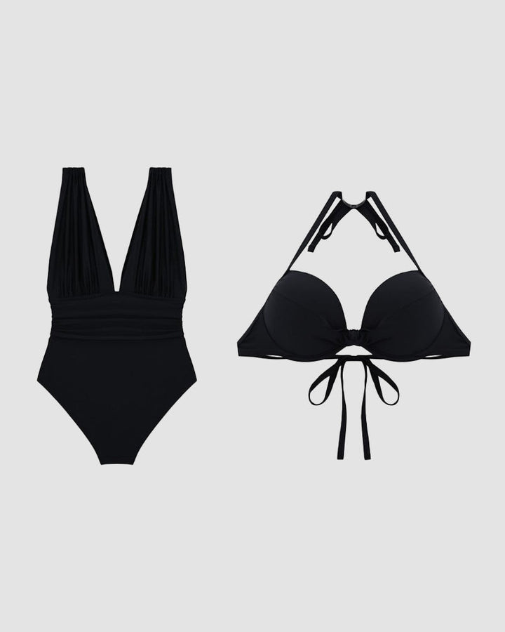 Catrina™ - Shaping Swimsuit V with Tummy Control Effect
