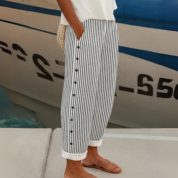 Reba™ - Comfortable Striped Casual Trousers