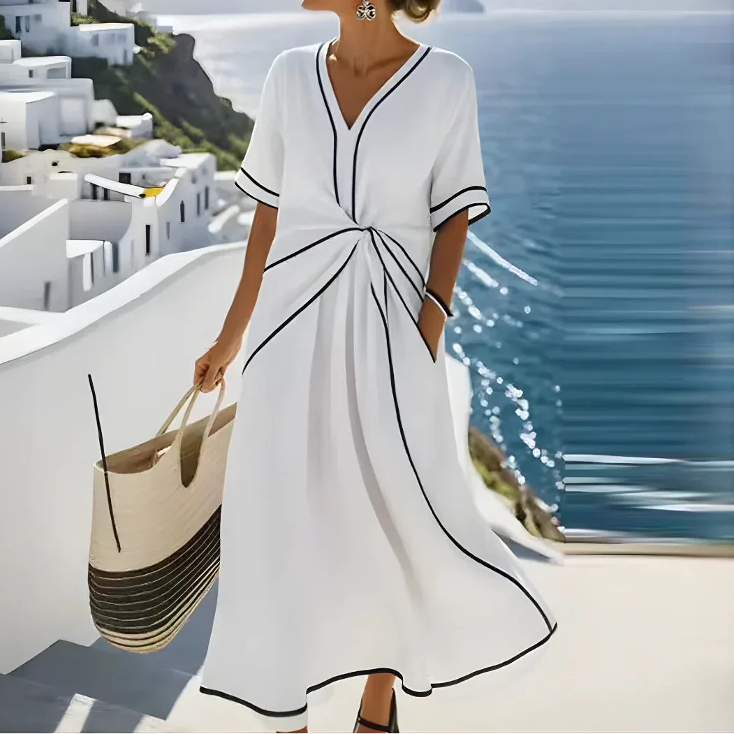 Moria™ - An Elegant Dress with a Flattering Waist and a Festive, Chic Look