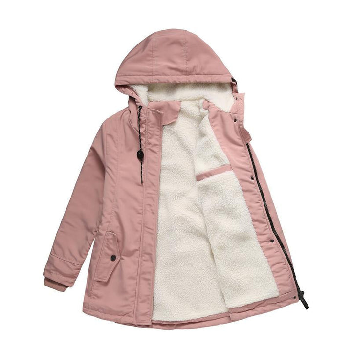 Sheila™ - Thick Winter Coat with Hood and Quilted Lining