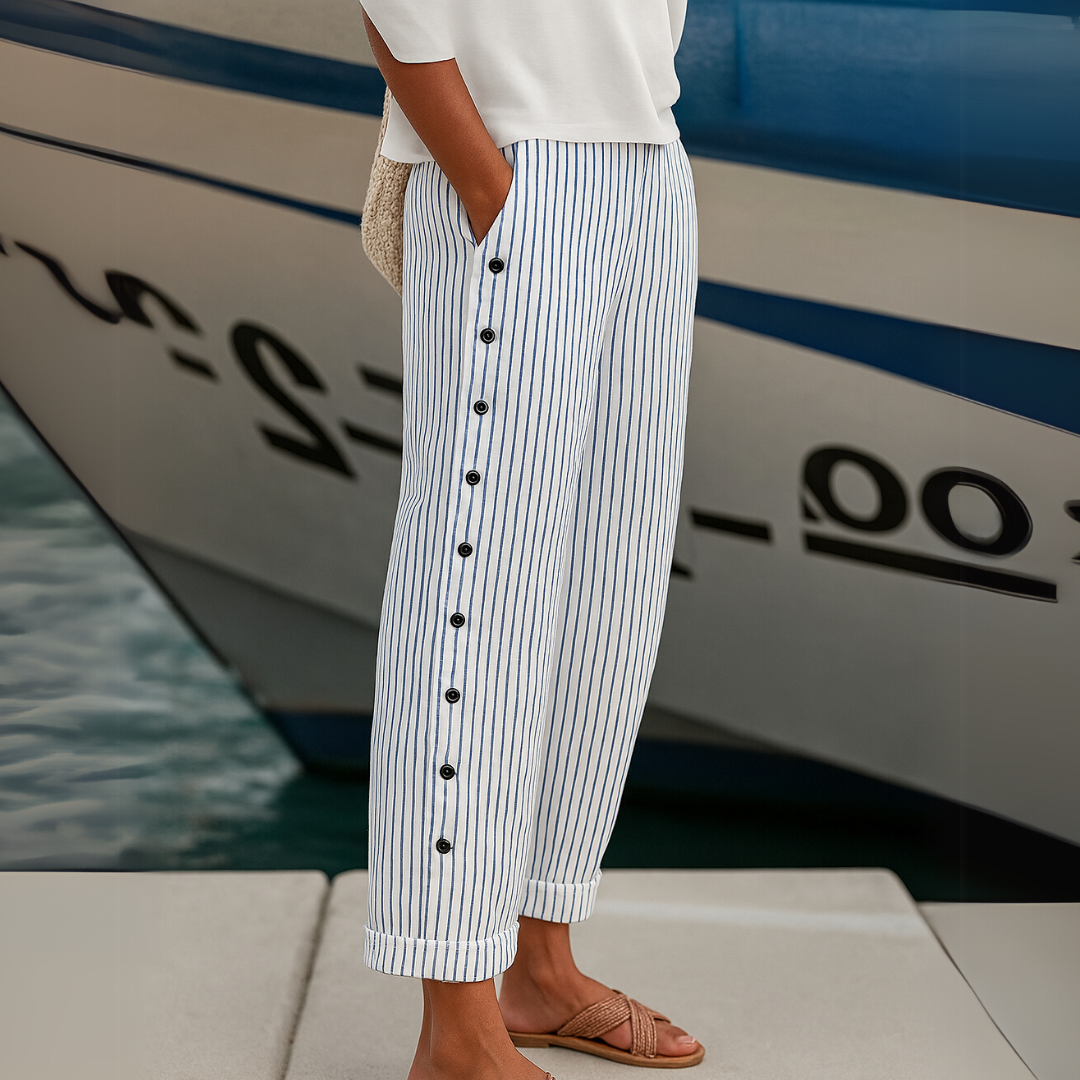 Reba™ - Comfortable Striped Casual Trousers