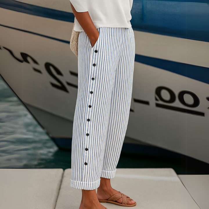 Reba™ - Comfortable Striped Casual Trousers