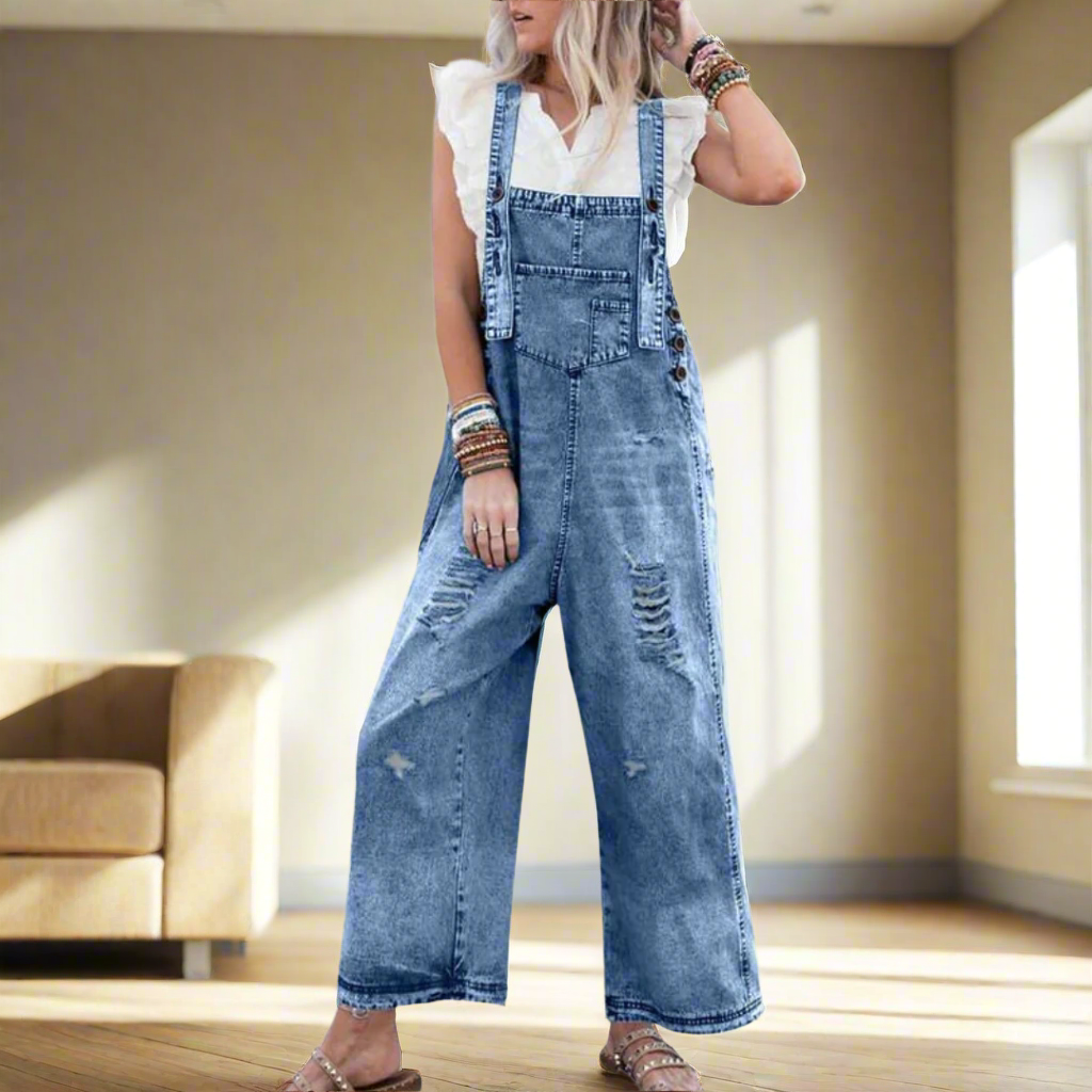Carolina™ – Vintage Wash Adjustable Jumpsuit