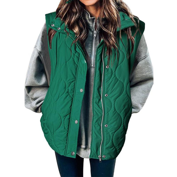 Olena™ - Women's Casual Oversized Puffer Vest with Stand Collar