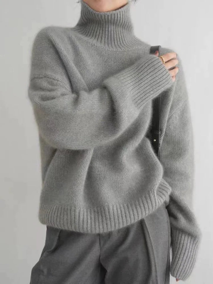 Raynie™ -  High Collar Cashmere Sweater