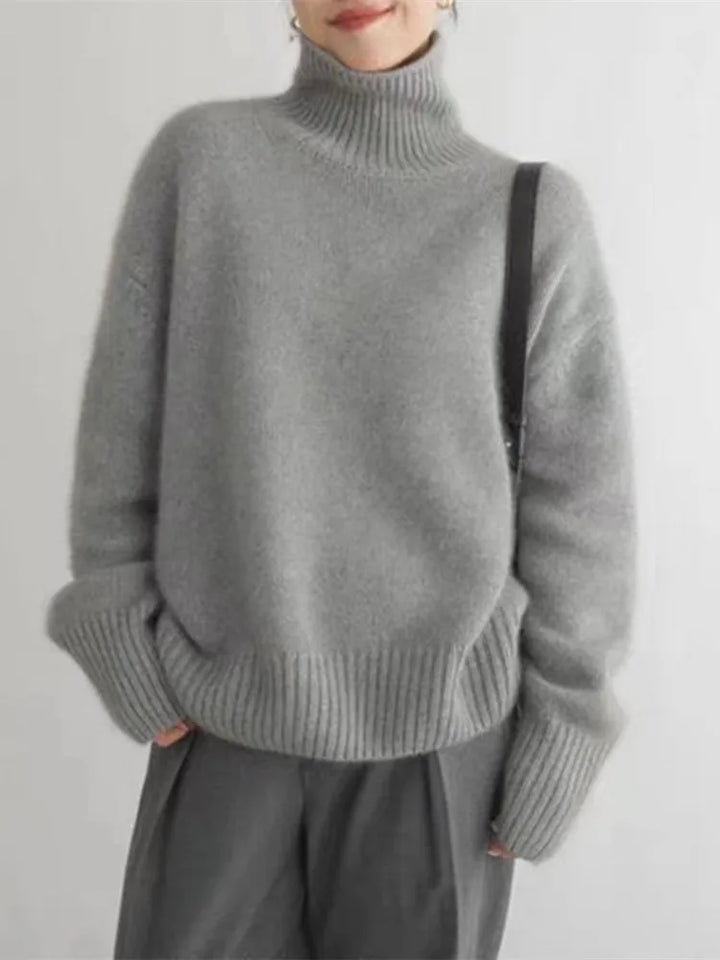 Raynie™ -  High Collar Cashmere Sweater