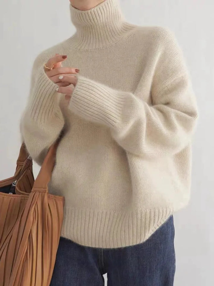 Raynie™ -  High Collar Cashmere Sweater