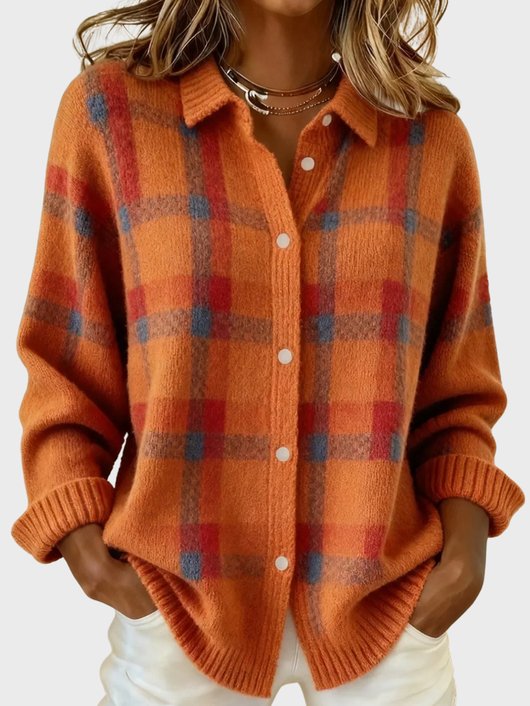 Rose™ - Retro Plaid Sweater
