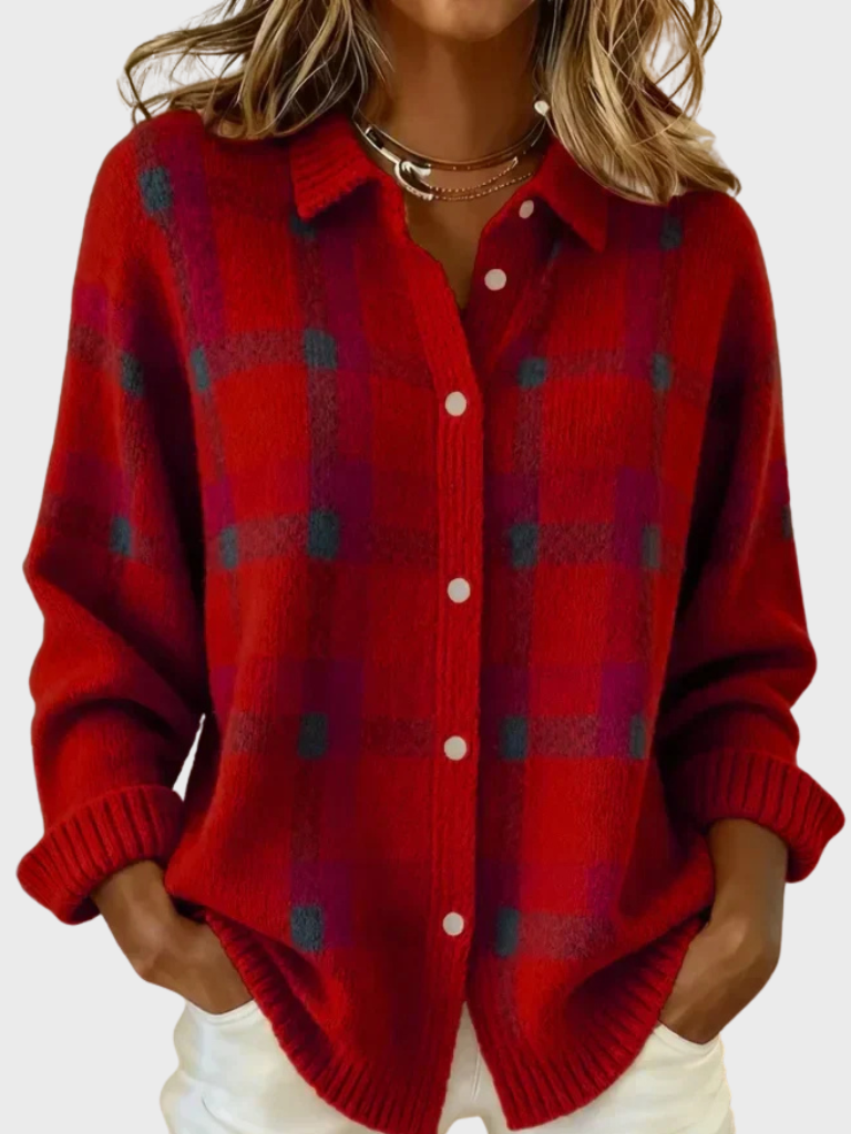 Rose™ - Retro Plaid Sweater