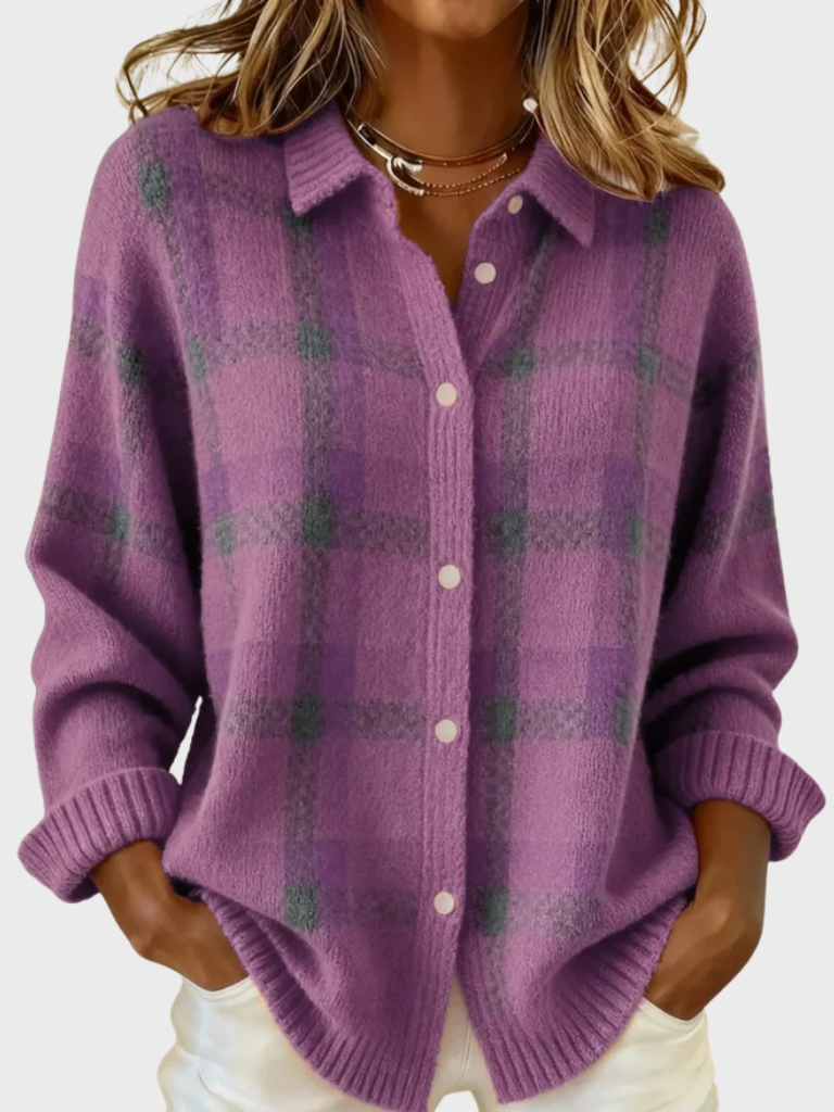 Rose™ - Retro Plaid Sweater