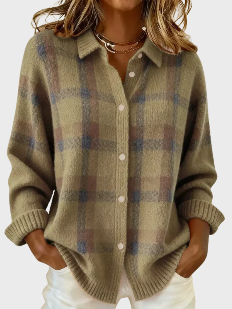 Rose™ - Retro Plaid Sweater