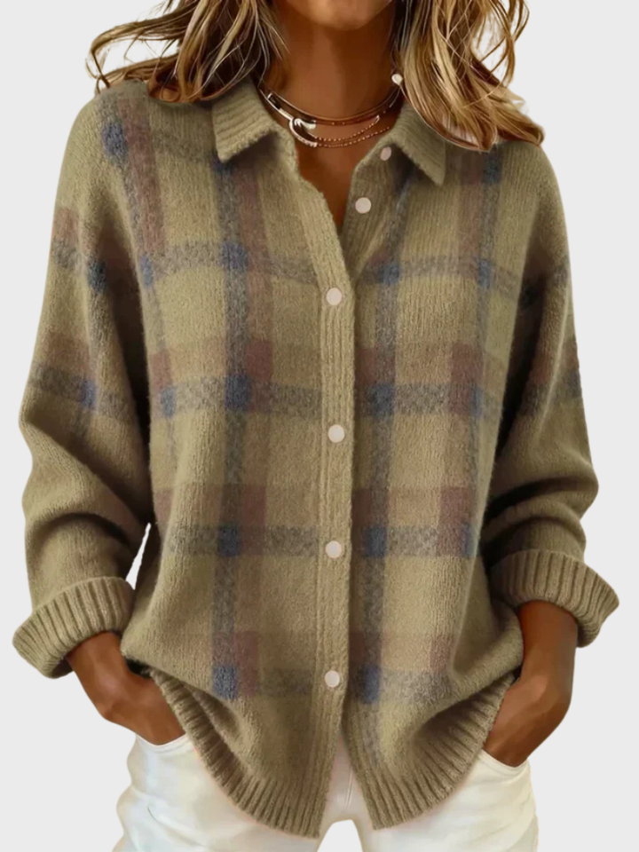 Rose™ - Retro Plaid Sweater