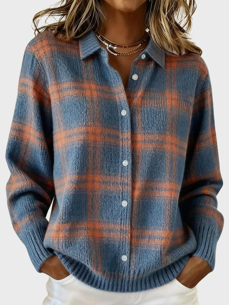 Rose™ - Retro Plaid Sweater