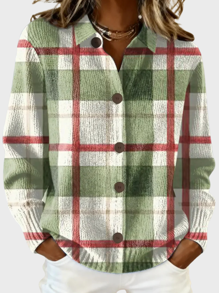 Rose™ - Retro Plaid Sweater