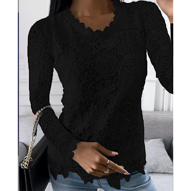 Lae™ - Elegant Long Sleeve Lace Top