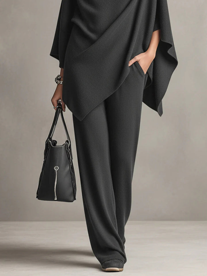 Riza™ - Elegant Drape Two-Piece Set