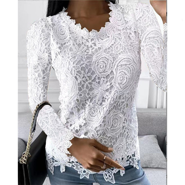 Lae™ - Elegant Long Sleeve Lace Top