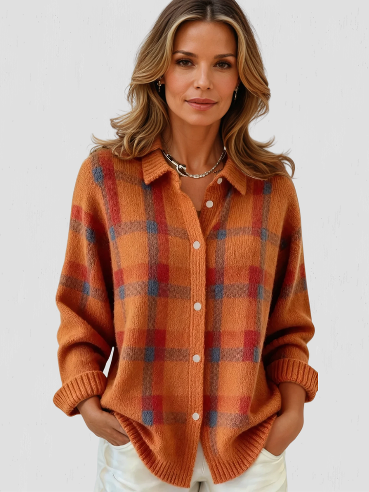 Rose™ - Retro Plaid Sweater