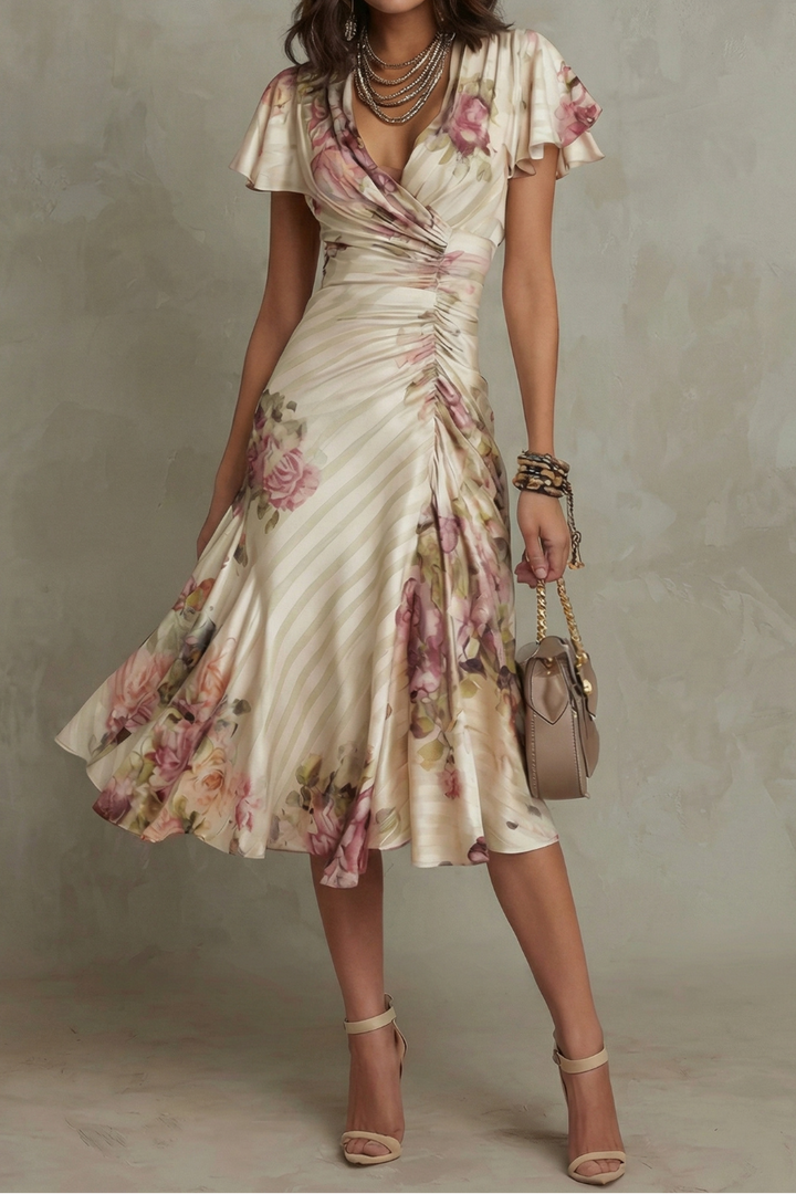 Resie™ - Vintage Romantic Midi Dress