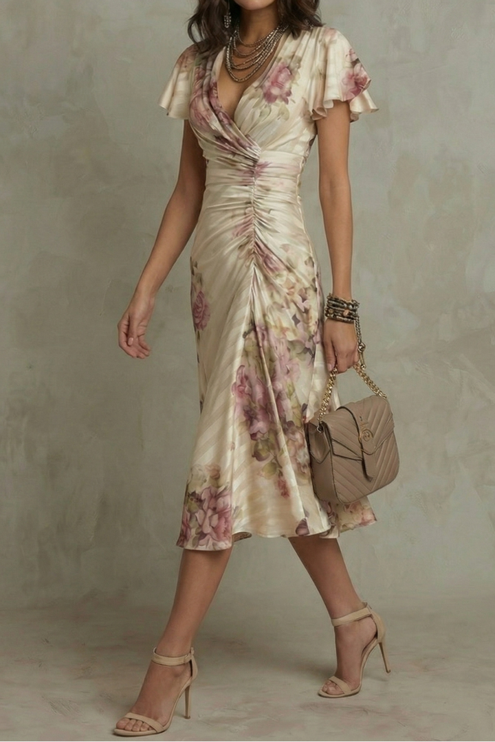 Resie™ - Vintage Romantic Midi Dress