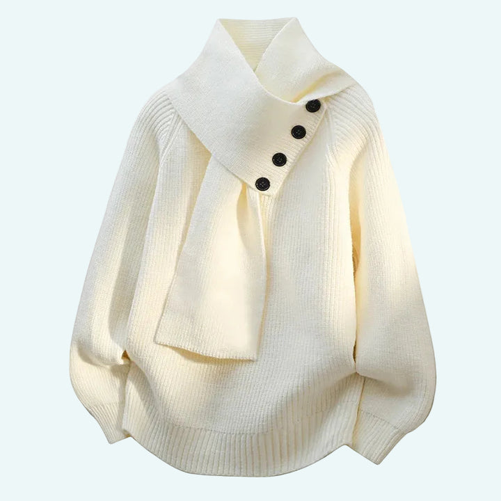 July™ -  Cozy Scarf-Neck Sweater