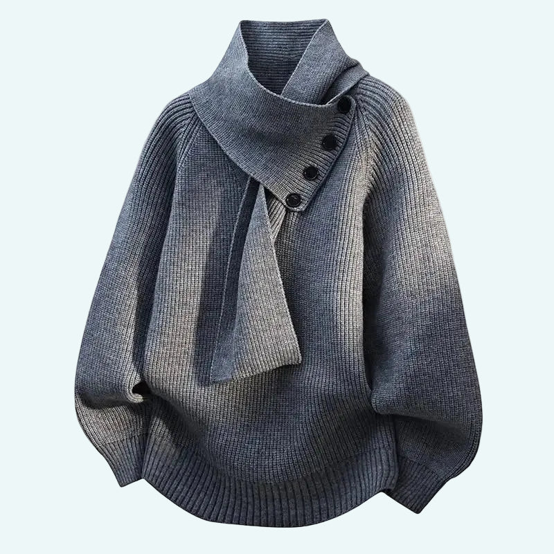 July™ -  Cozy Scarf-Neck Sweater