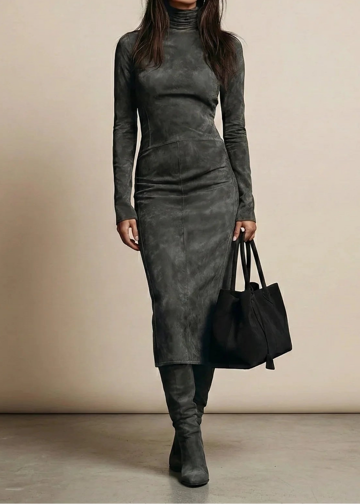 Zuri™ - Suede Midi Dress