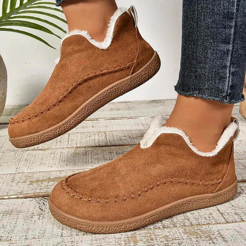 Maris™ - Cozy Lined Slip-On Ankle Boots