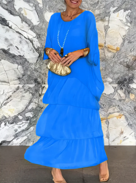 Shina™ - Elegant Flowing Maxi Dress