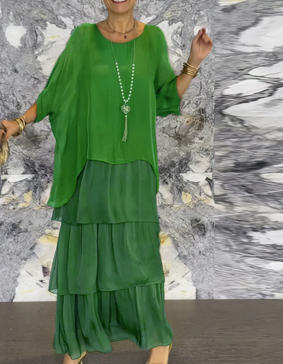 Shina™ - Elegant Flowing Maxi Dress