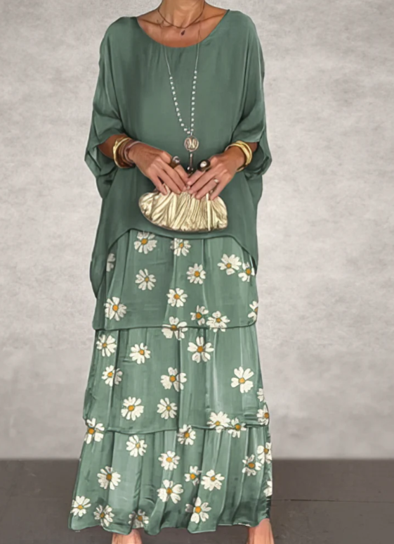 Shina™ - Elegant Flowing Maxi Dress