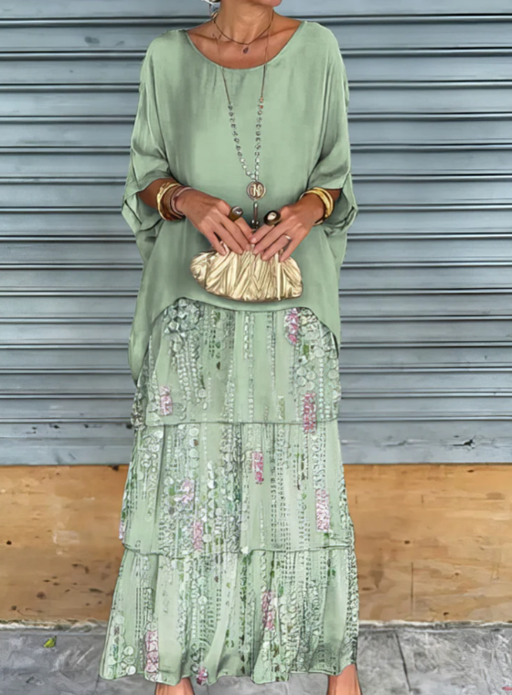 Shina™ - Elegant Flowing Maxi Dress