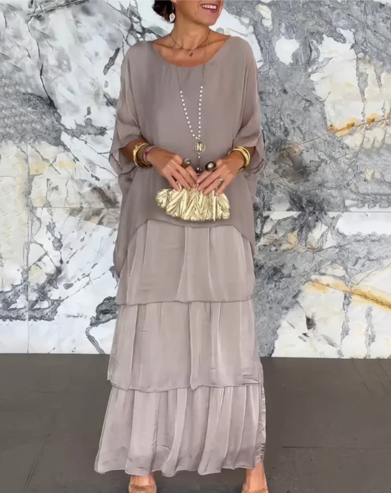 Shina™ - Elegant Flowing Maxi Dress