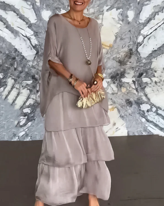 Shina™ - Elegant Flowing Maxi Dress