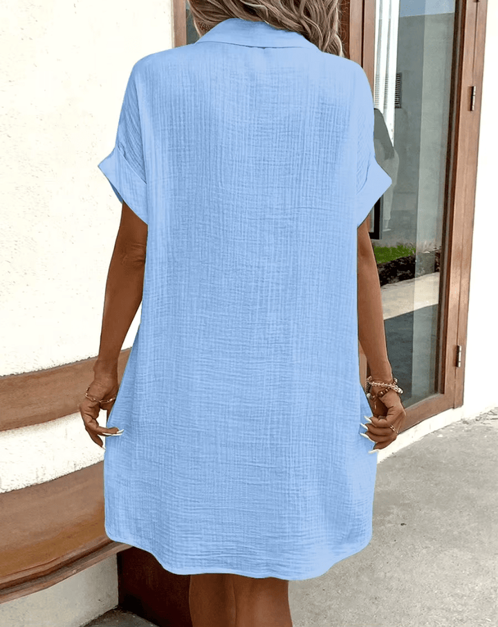 Lucy™ - Comfortable Shirt Dress with Buttons