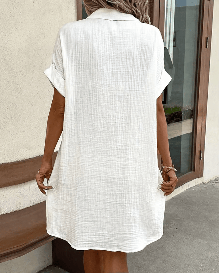 Lucy™ - Comfortable Shirt Dress with Buttons