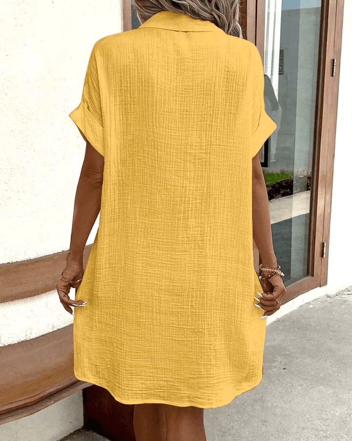 Lucy™ - Comfortable Shirt Dress with Buttons