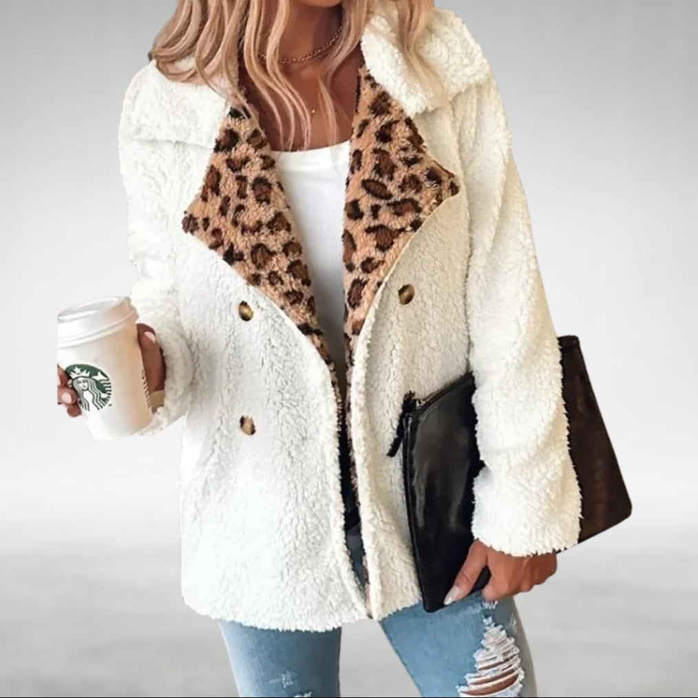 Vanessa™ - Cozy Leopard Teddy Coat