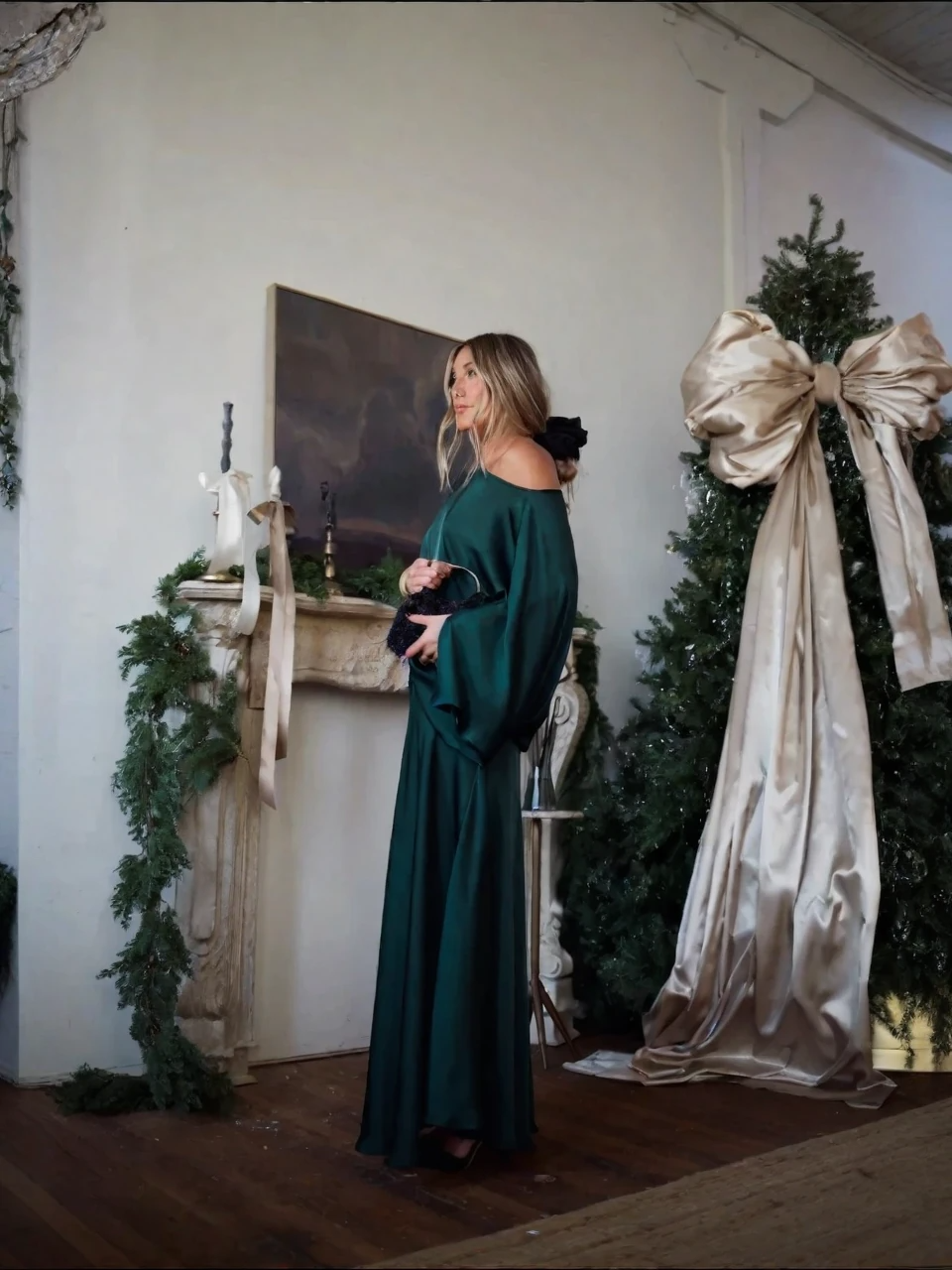 Alfy™ - Convertible Drape Top and Maxi Length A-Line Skirt