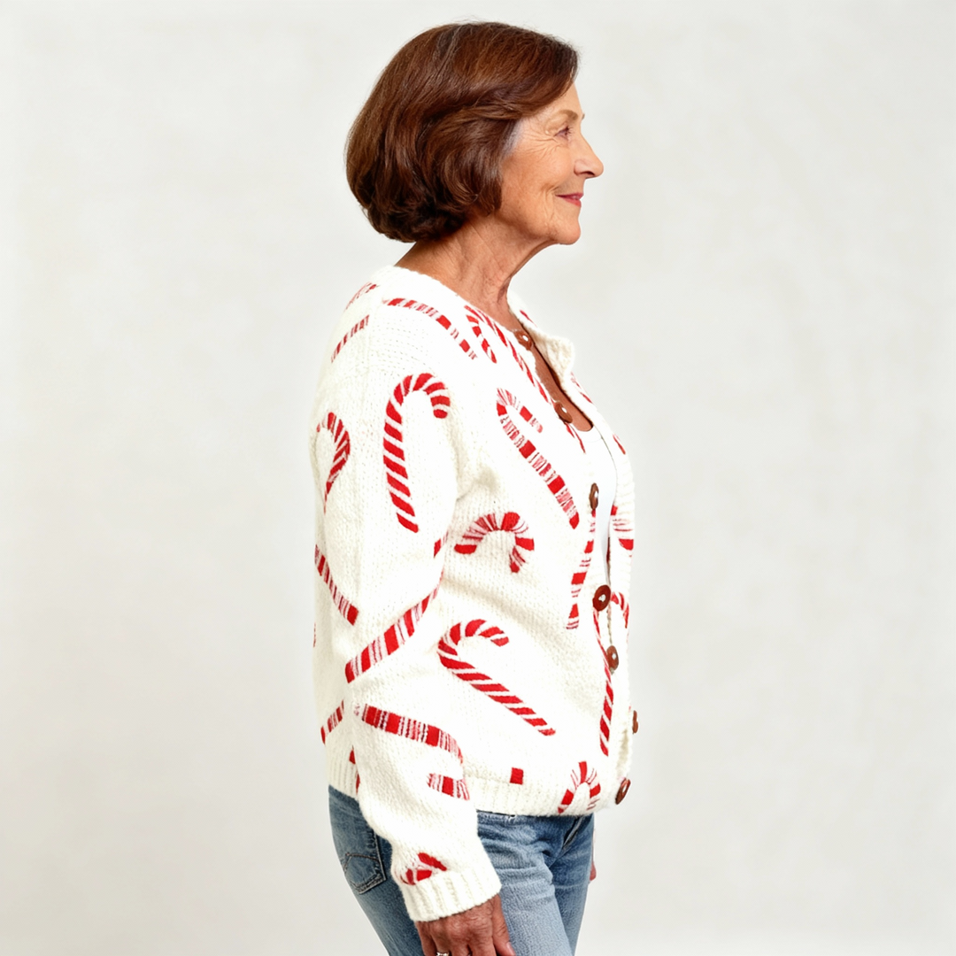 Celin™ - Festive Candy Cardigan