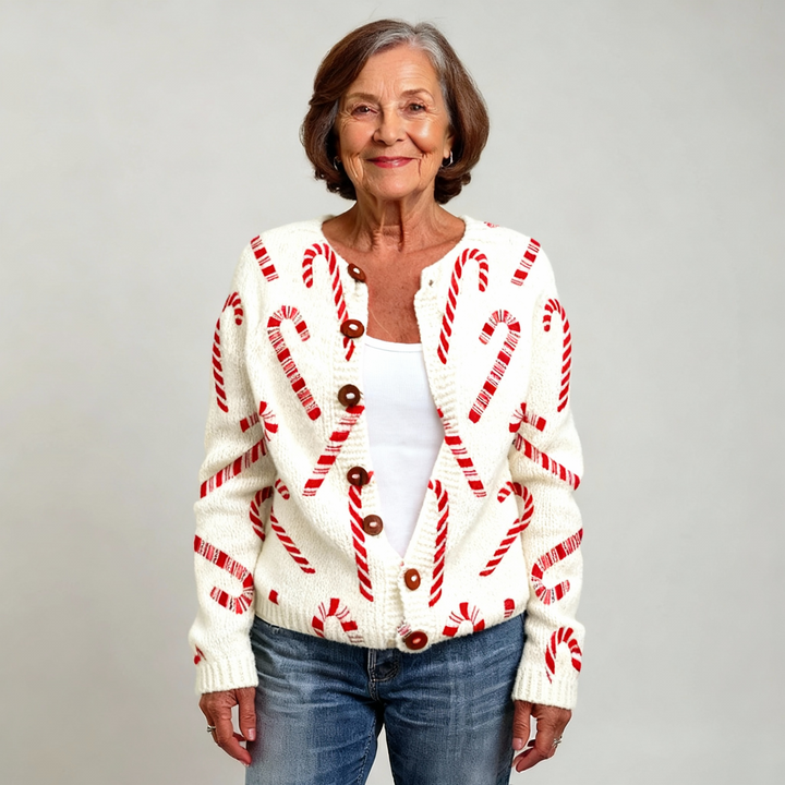 Celin™ - Festive Candy Cardigan