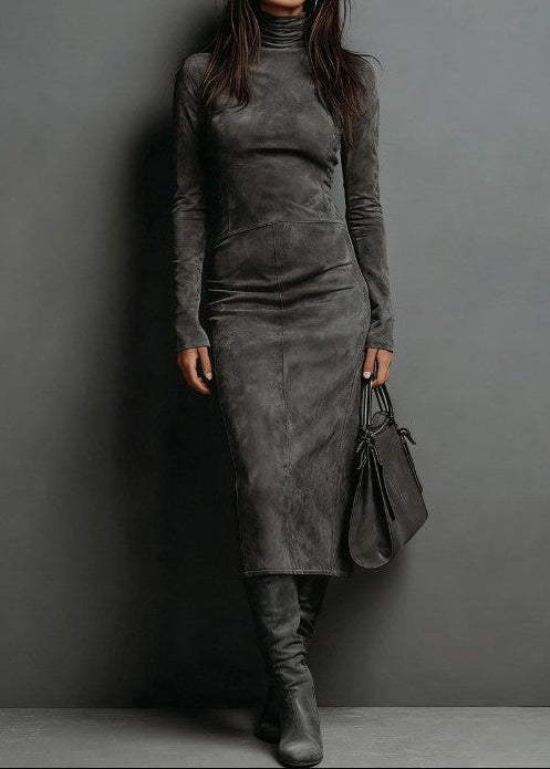 Zuri™ - Suede Midi Dress