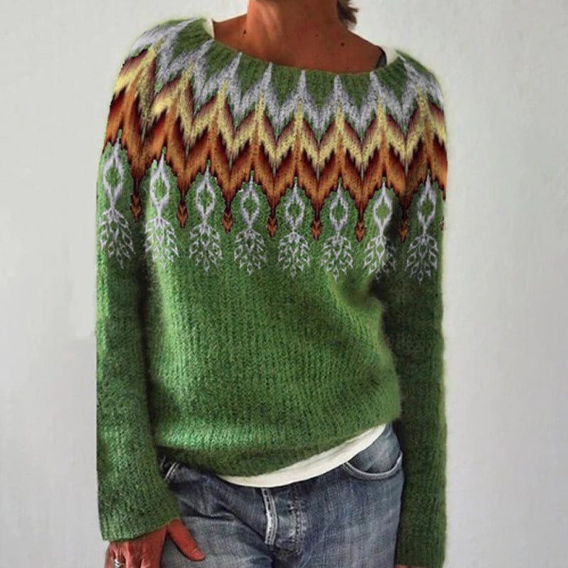 Anita™ - Printed Knit Sweater