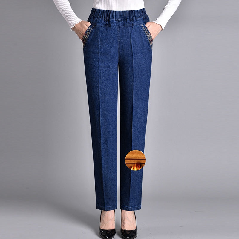 Gaile™ – Women's Jeans with Side Pockets and an Elasticated Waistband