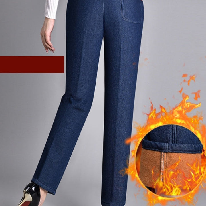 Gaile™ – Women's Jeans with Side Pockets and an Elasticated Waistband